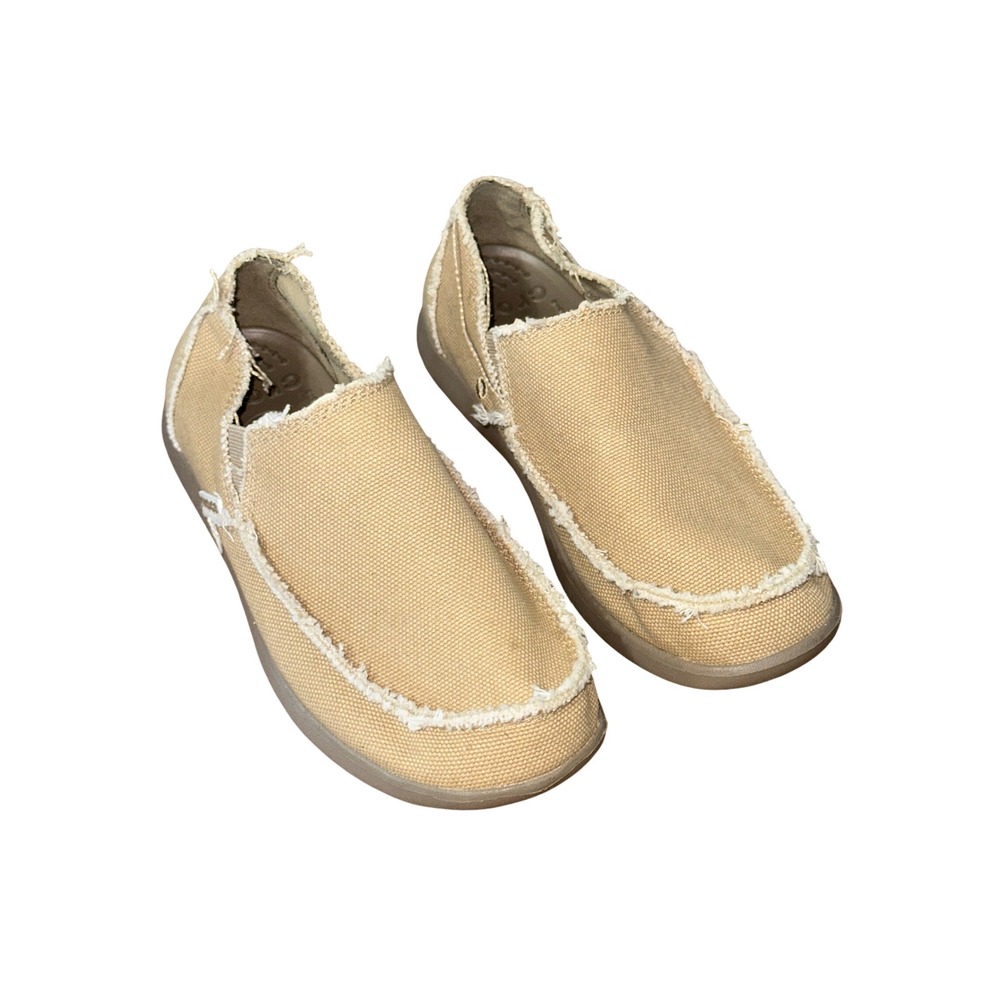 Crocs Men's Santa Cruz Slip-on Loafer in Desert Sage / Stucco sz 7 Casual Canvas